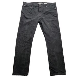 Levis Signature S37 Slim Jeans Mens 40x30 (39x29) Black Mid Rise Straight Leg